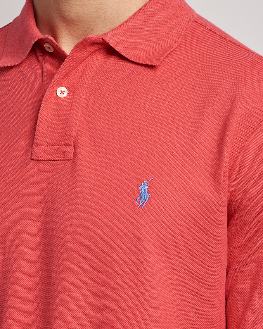 Homme | Pulls Et Tricots | Polo Ralph Lauren | Custom Slim Fit Long Sleeve Polo Starboard Red