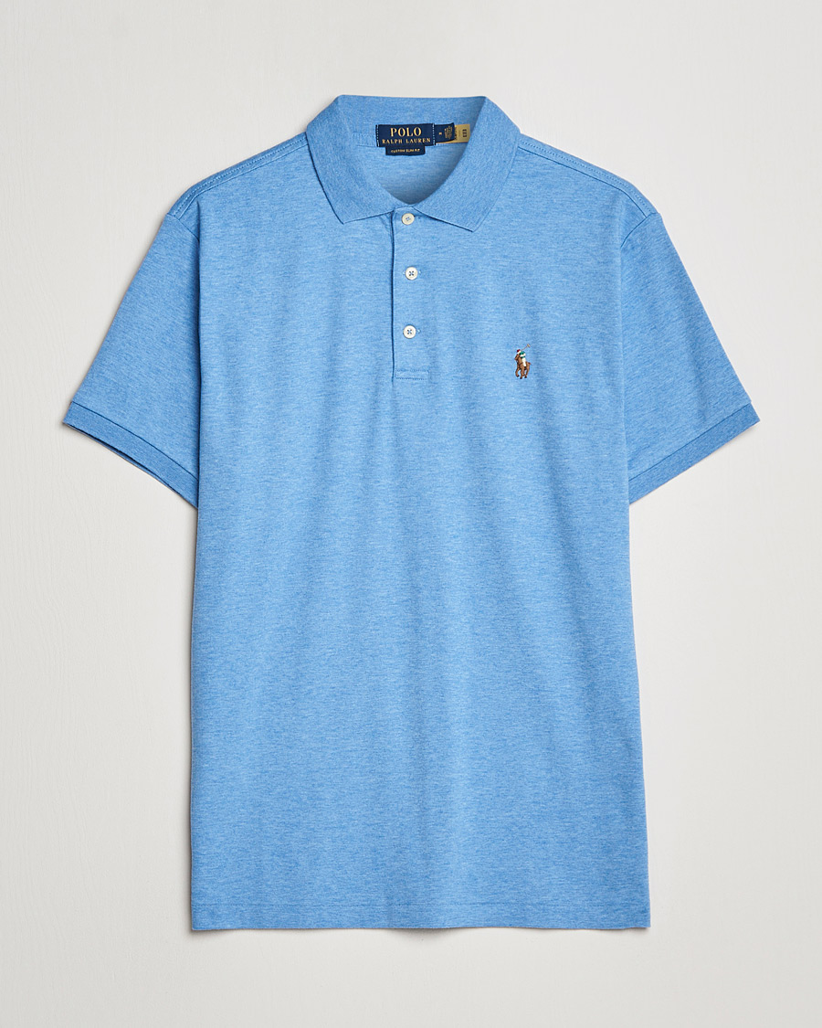 Homme | Polos | Polo Ralph Lauren | Luxury Pima Cotton Polo Soft Royal Heather
