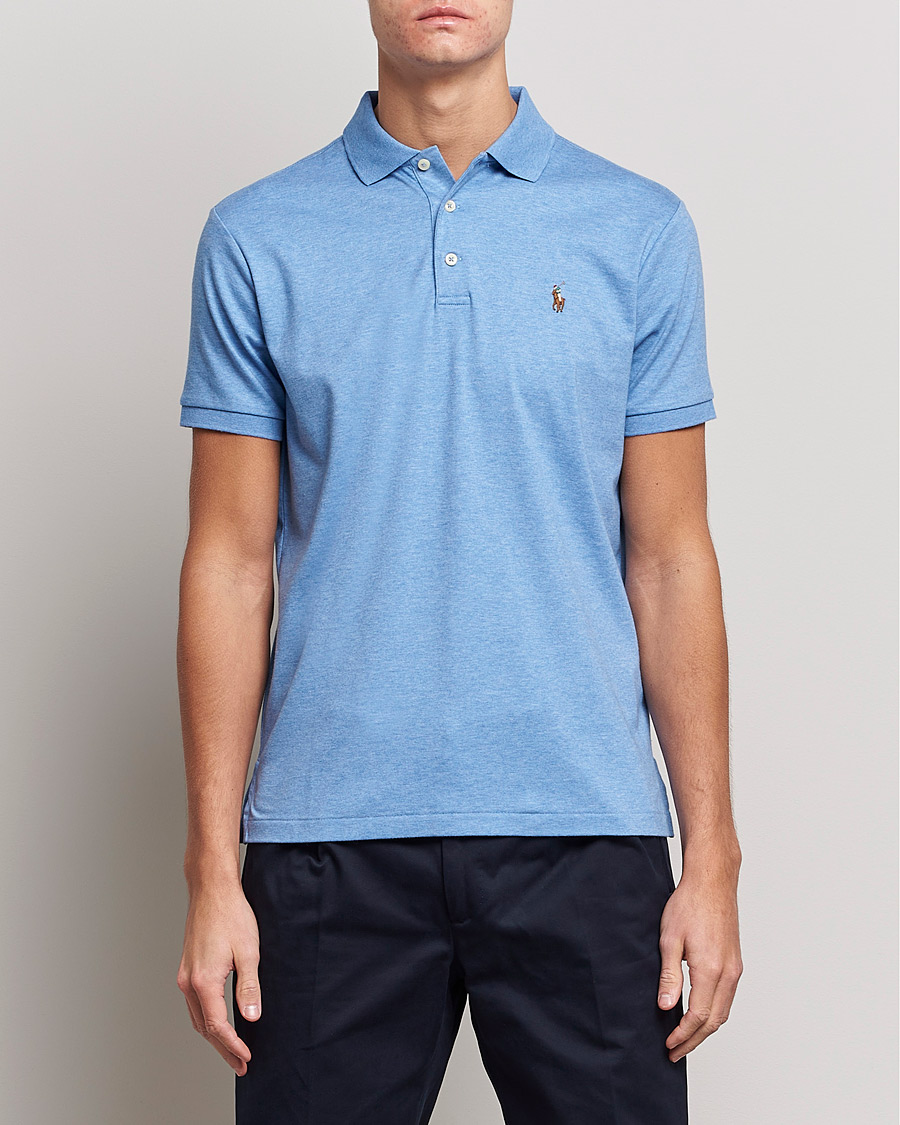 Homme | Polos | Polo Ralph Lauren | Luxury Pima Cotton Polo Soft Royal Heather