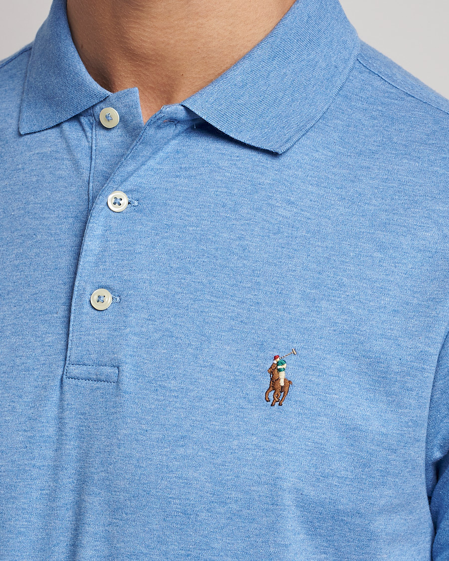 Homme | Polos | Polo Ralph Lauren | Luxury Pima Cotton Polo Soft Royal Heather