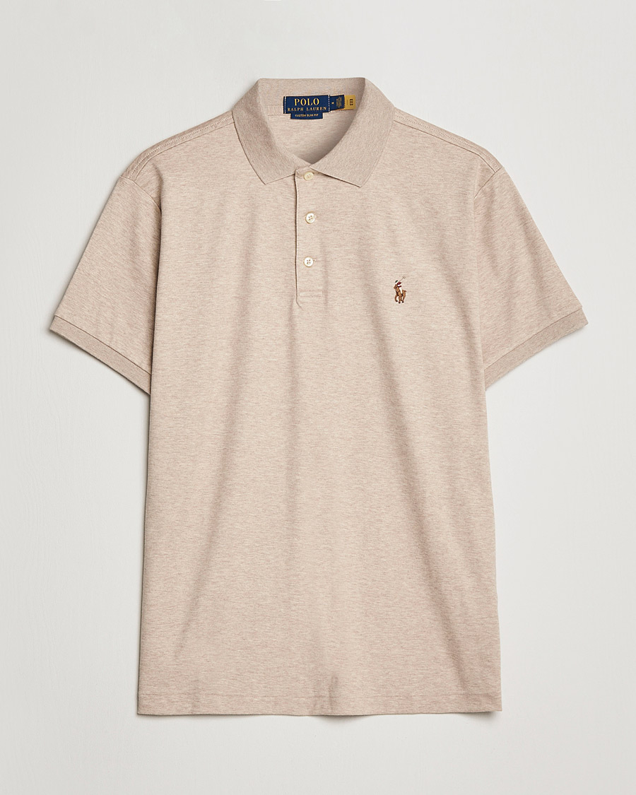 Homme | Polos | Polo Ralph Lauren | Luxury Pima Cotton Polo Sand Heather