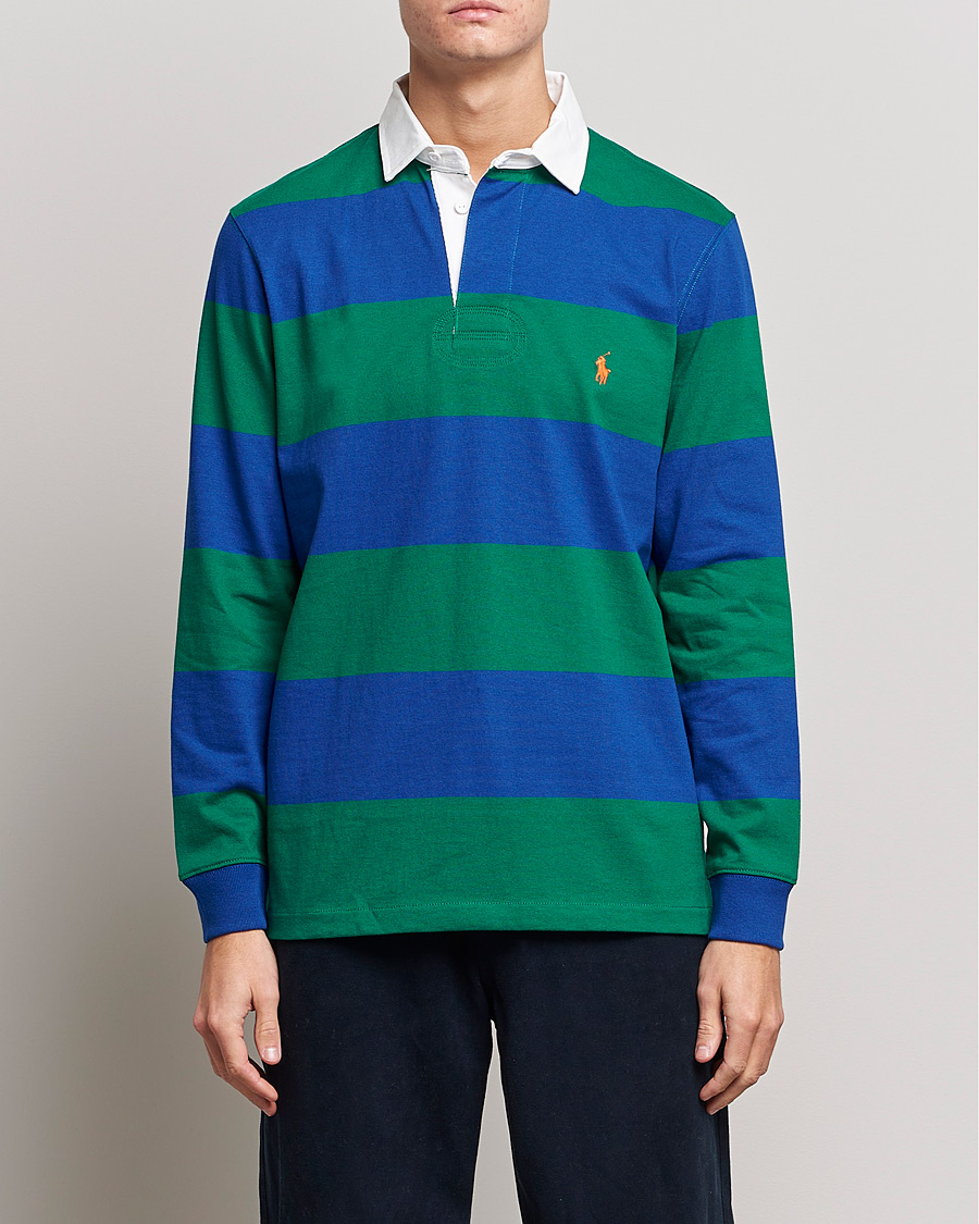 Homme | Pulls Et Tricots | Polo Ralph Lauren | Jersey Striped Rugger Blue/Green