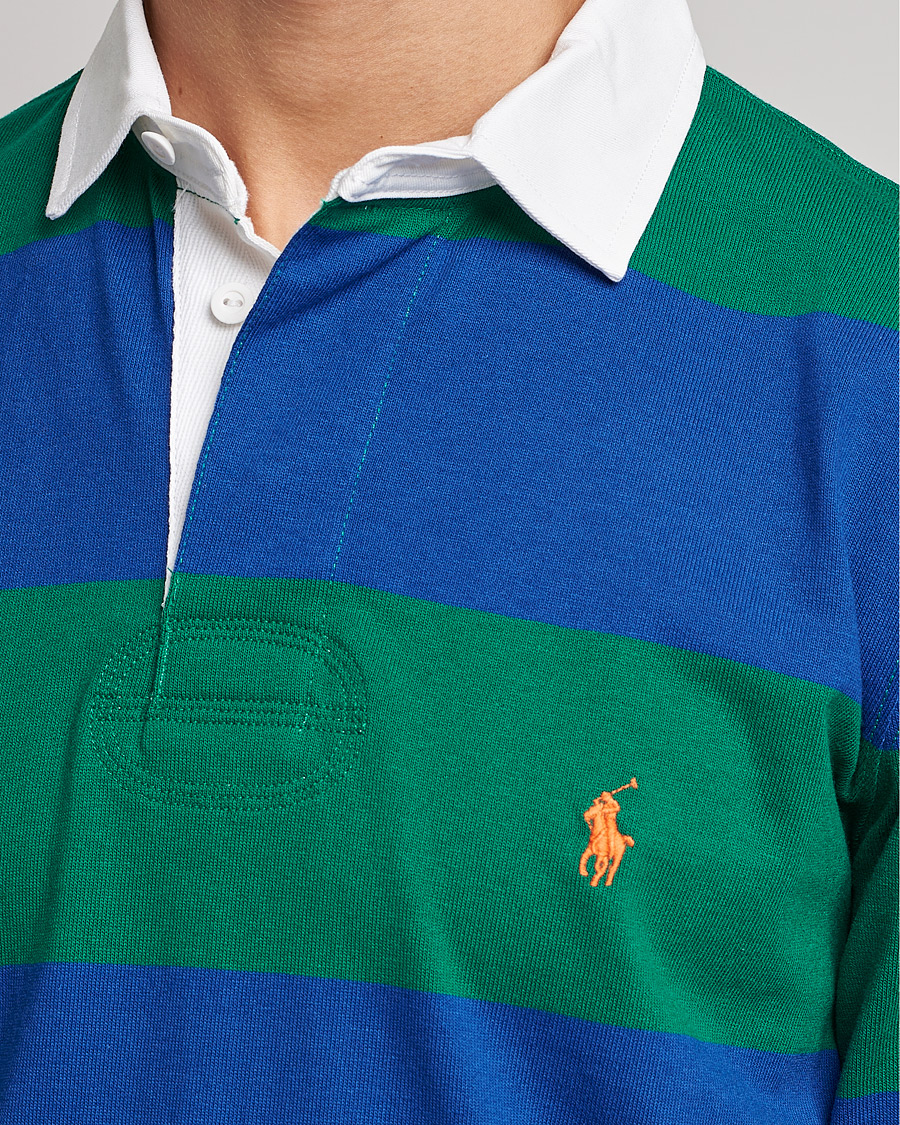 Homme | Pulls Et Tricots | Polo Ralph Lauren | Jersey Striped Rugger Blue/Green