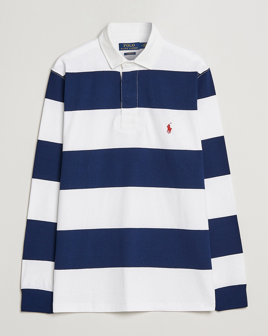 Homme | Pulls Et Tricots | Polo Ralph Lauren | Striped Rugger Navy/White