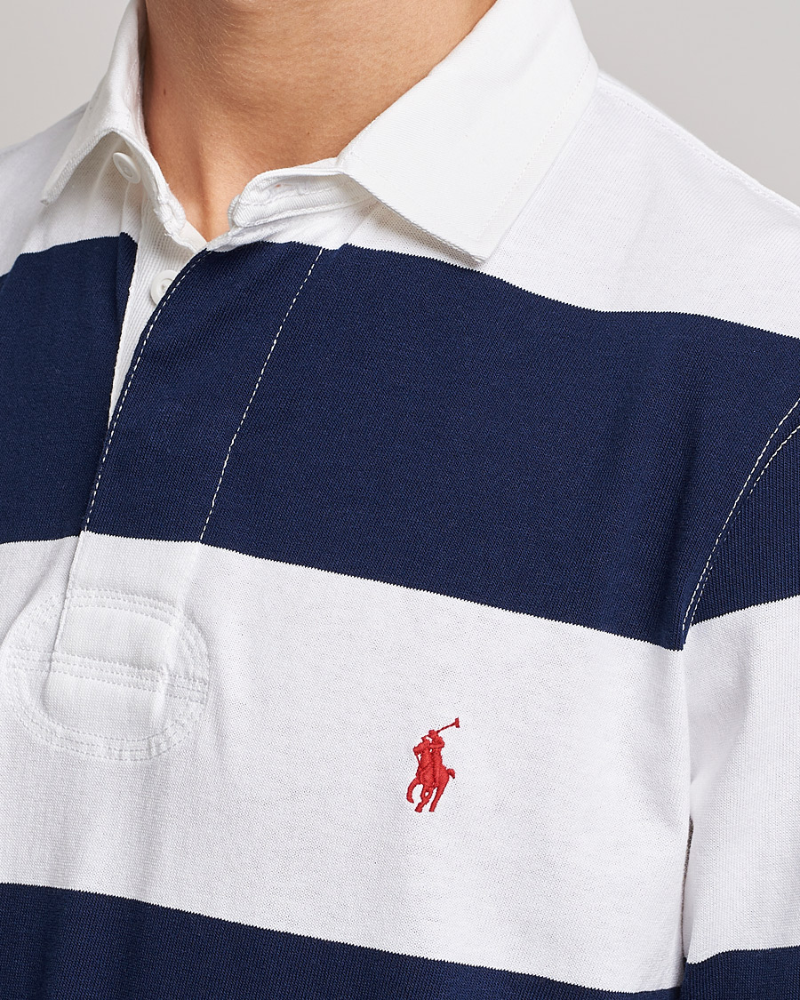 Homme | Pulls Et Tricots | Polo Ralph Lauren | Striped Rugger Navy/White