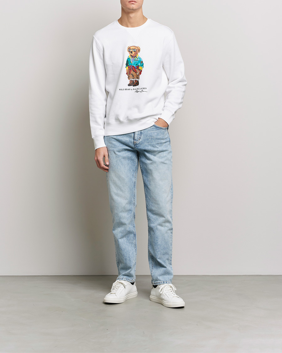 Homme | Pulls Et Tricots | Polo Ralph Lauren | Magic Fleece Printed Bear Sweatshirt Coastal Beige