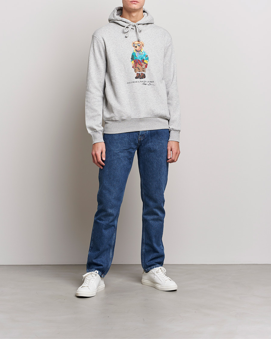 Homme | Pulls Et Tricots | Polo Ralph Lauren | Magic Fleece Printed Bear Hoodie Andover Heather