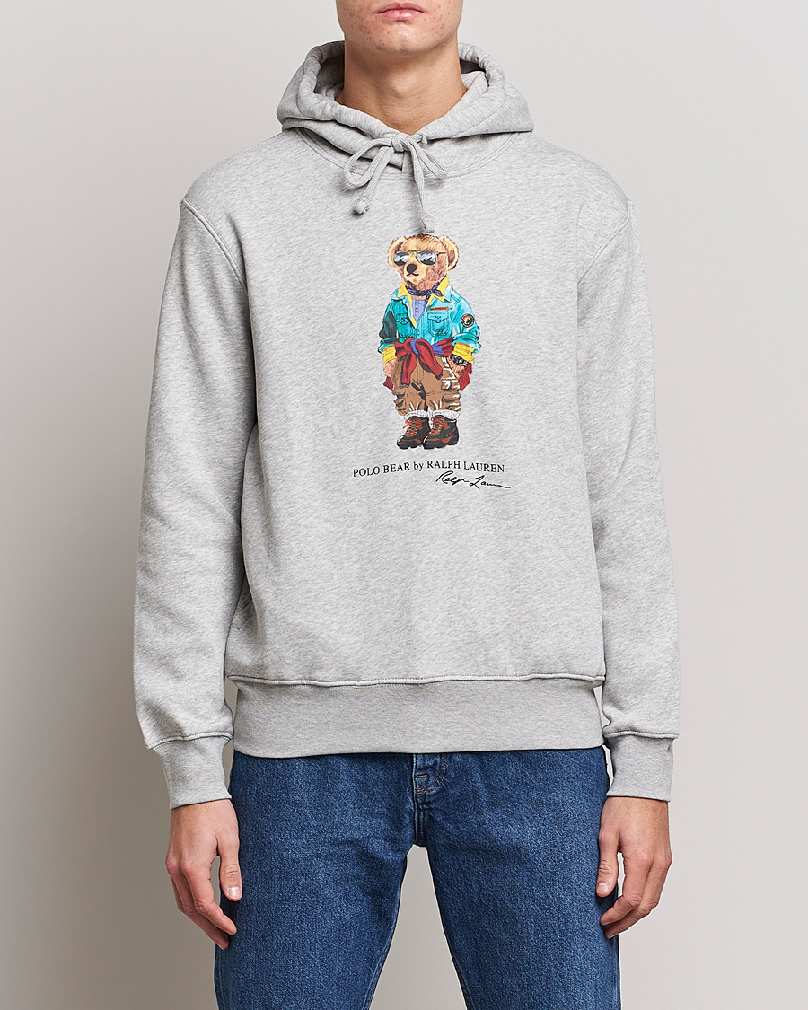 Homme | Pulls Et Tricots | Polo Ralph Lauren | Magic Fleece Printed Bear Hoodie Andover Heather