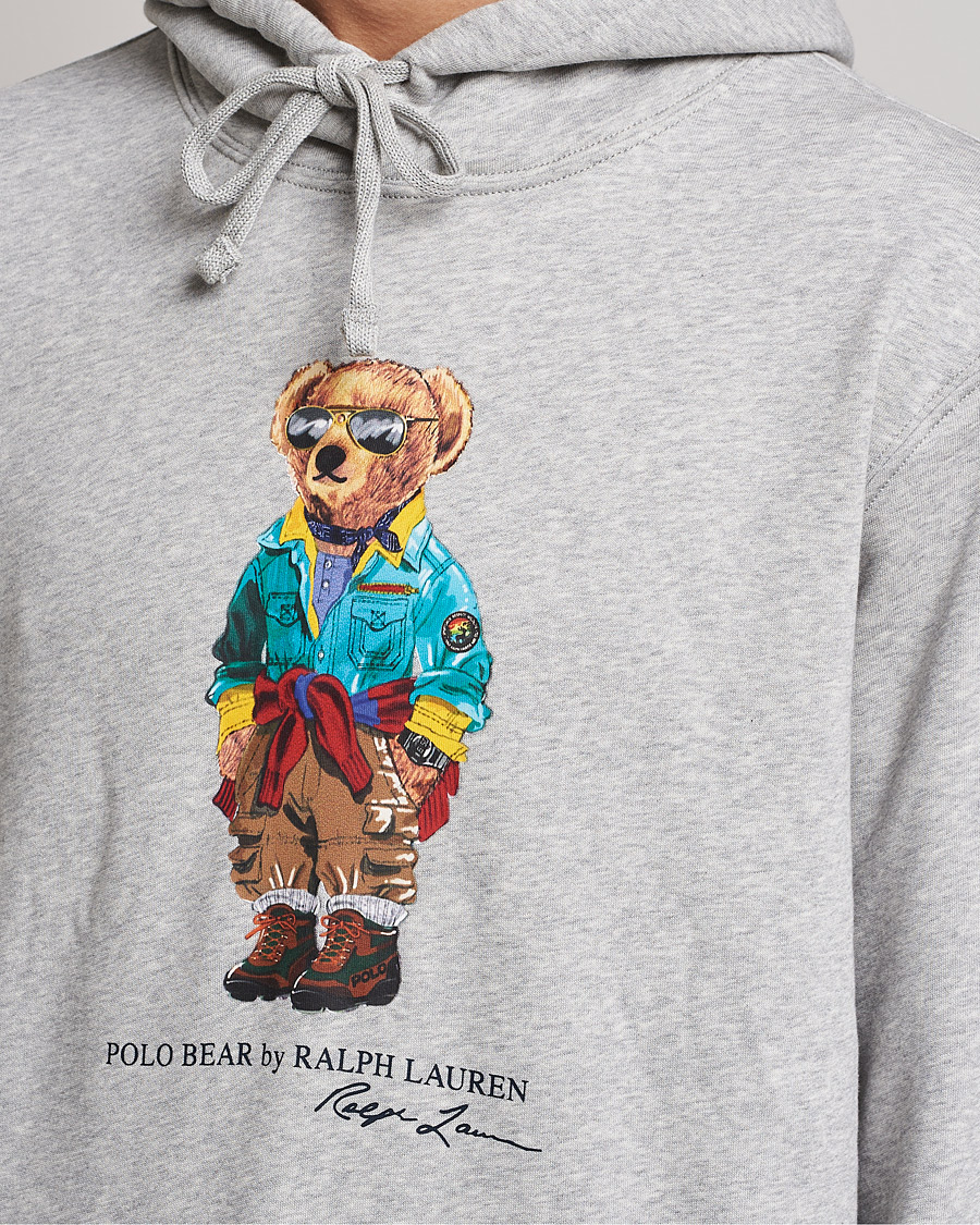 Homme | Pulls Et Tricots | Polo Ralph Lauren | Magic Fleece Printed Bear Hoodie Andover Heather