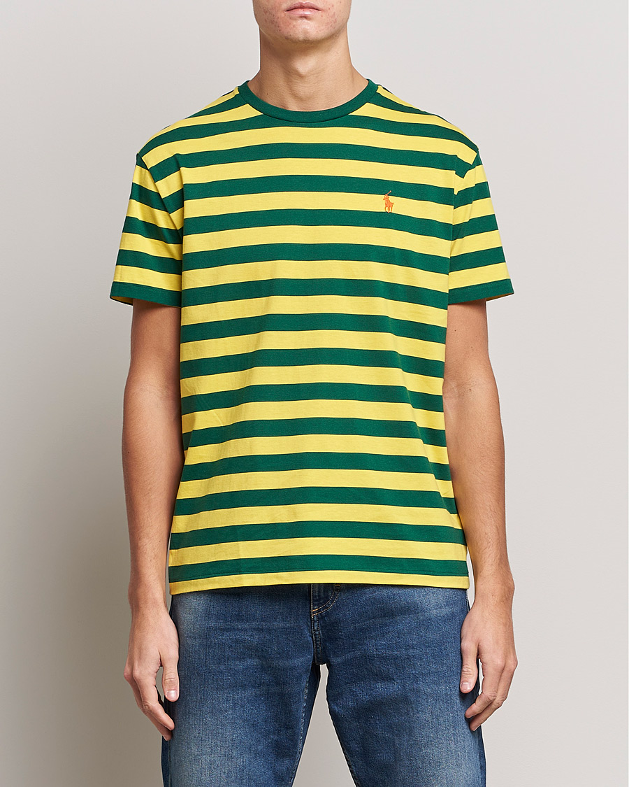 Homme | T-shirts | Polo Ralph Lauren | Striped Crew Neck T-Shirt Lemon/Green
