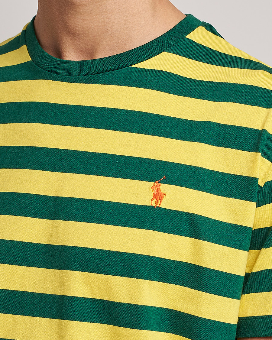 Homme | T-shirts | Polo Ralph Lauren | Striped Crew Neck T-Shirt Lemon/Green