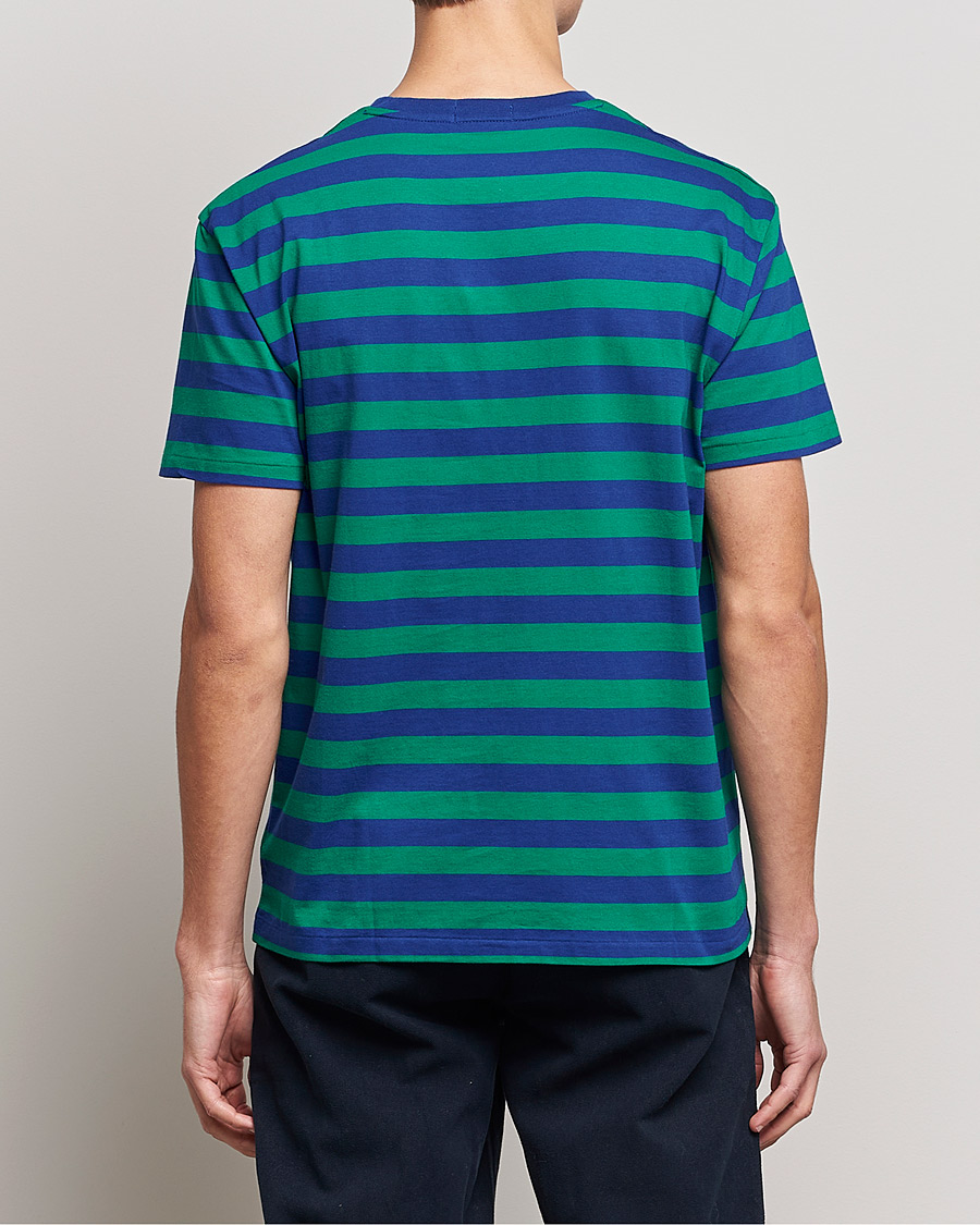 Homme | T-shirts | Polo Ralph Lauren | Striped Crew Neck T-Shirt Green/Navy