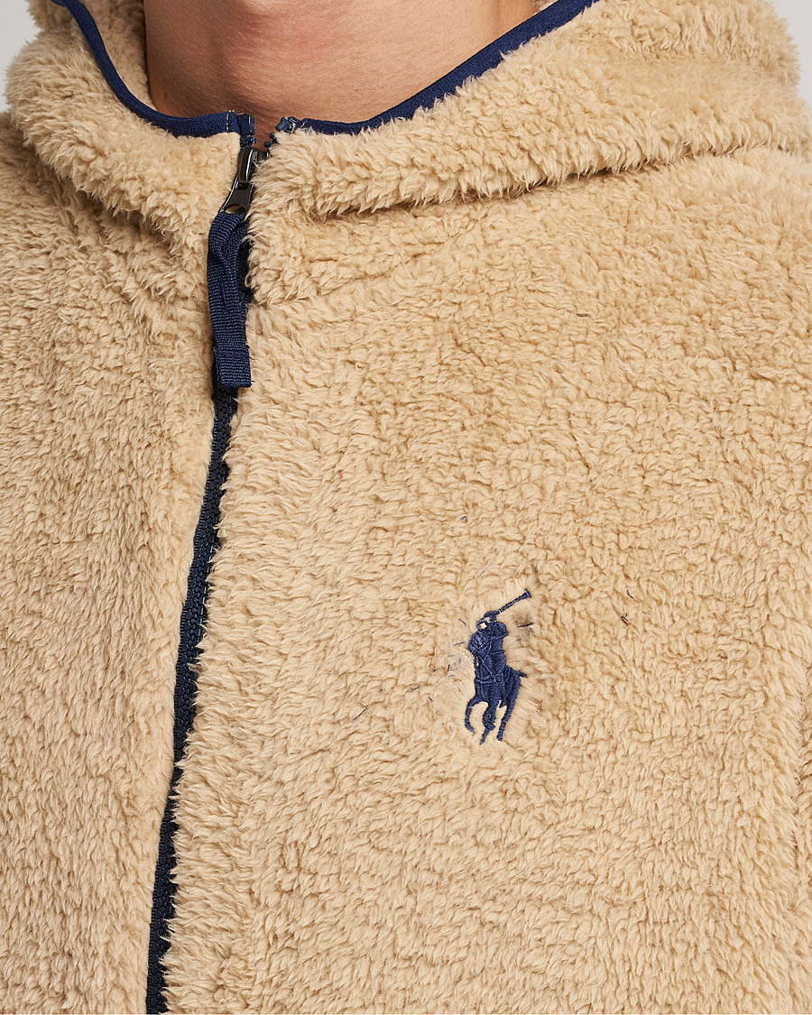 Homme | Pulls Et Tricots | Polo Ralph Lauren | Curly Sherpa Full Zip Hoodie Sand Dune