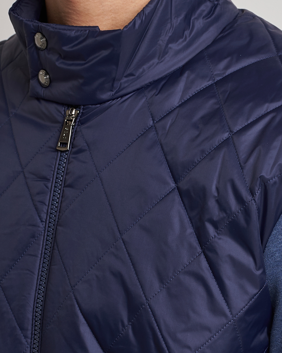 Homme | Pulls Et Tricots | Polo Ralph Lauren | Tech Double Knit Hybrid Full Zip Newport Navy