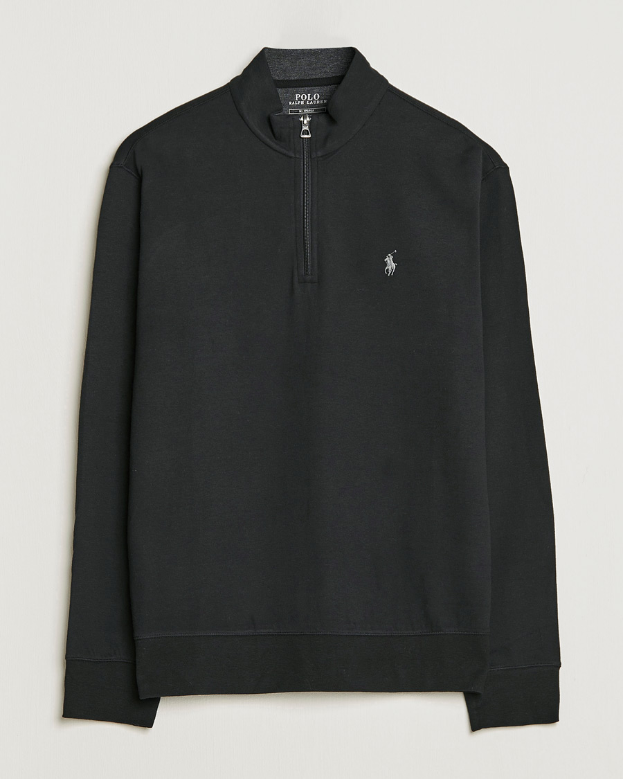 Homme | Pulls Et Tricots | Polo Ralph Lauren | Double Knit Half-Zip Sweater Polo Black