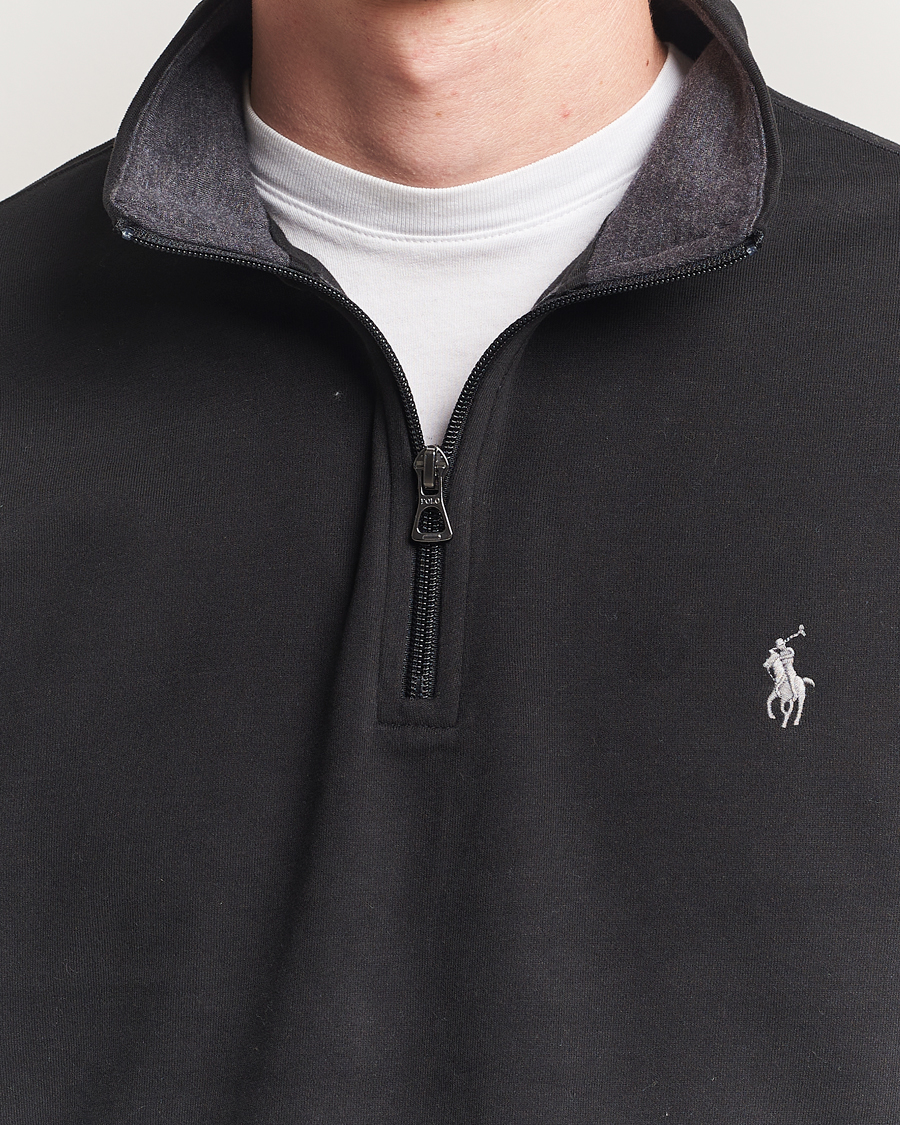 Homme | Pulls Et Tricots | Polo Ralph Lauren | Double Knit Half-Zip Sweater Polo Black