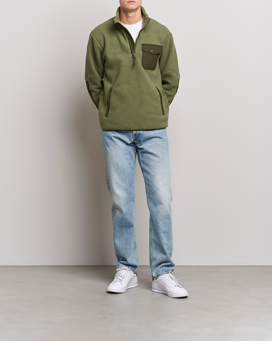 Homme | Pulls Et Tricots | Polo Ralph Lauren | Curly Sherpa Half Zip Company Olive