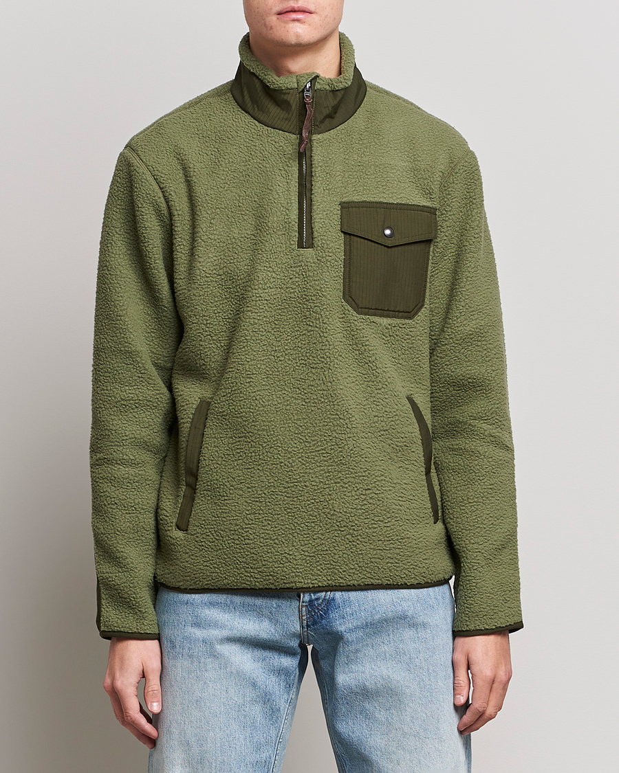 Homme | Pulls Et Tricots | Polo Ralph Lauren | Curly Sherpa Half Zip Company Olive