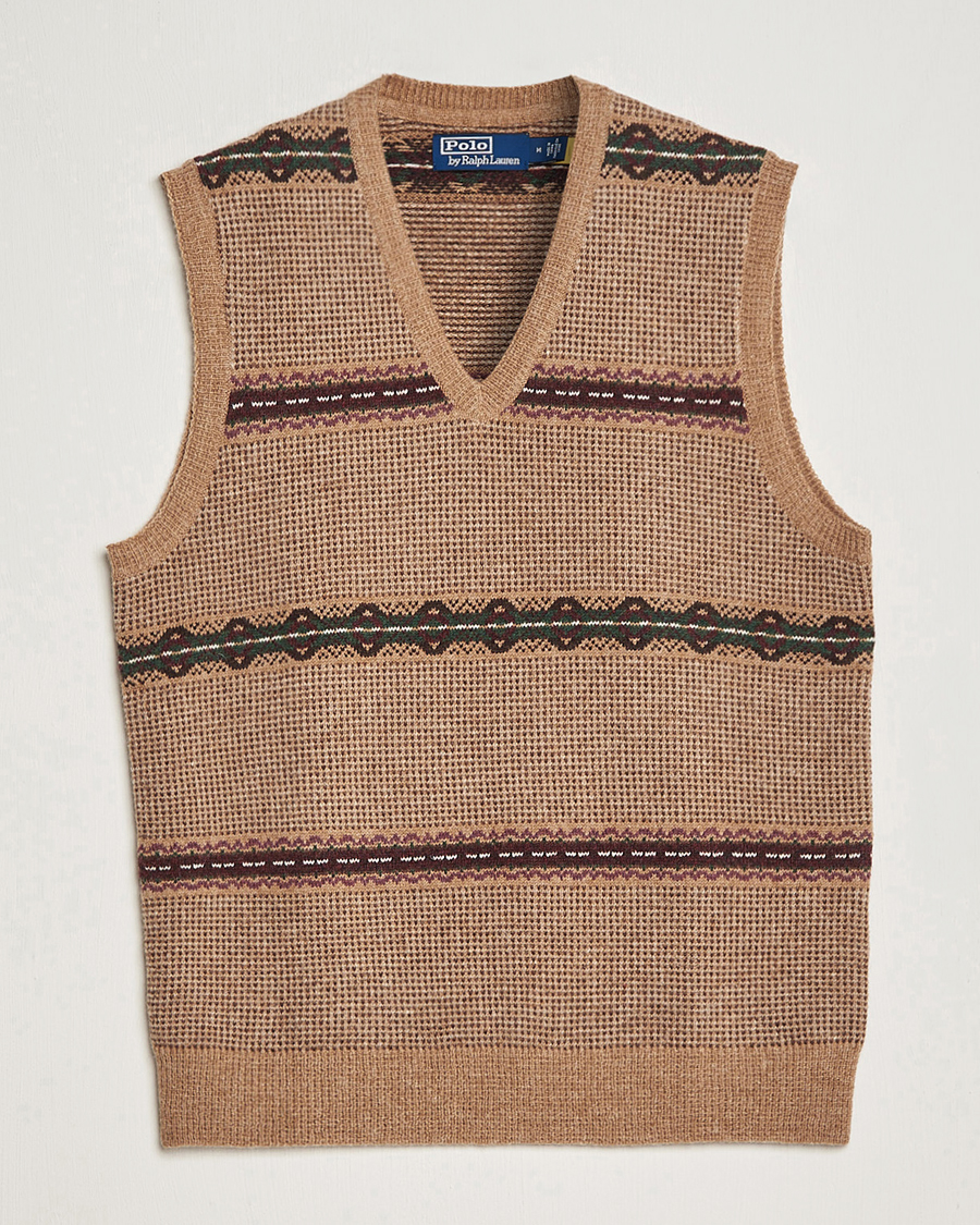 Homme | Pulls Et Tricots | Polo Ralph Lauren | Wool Fairisle Vest Camel