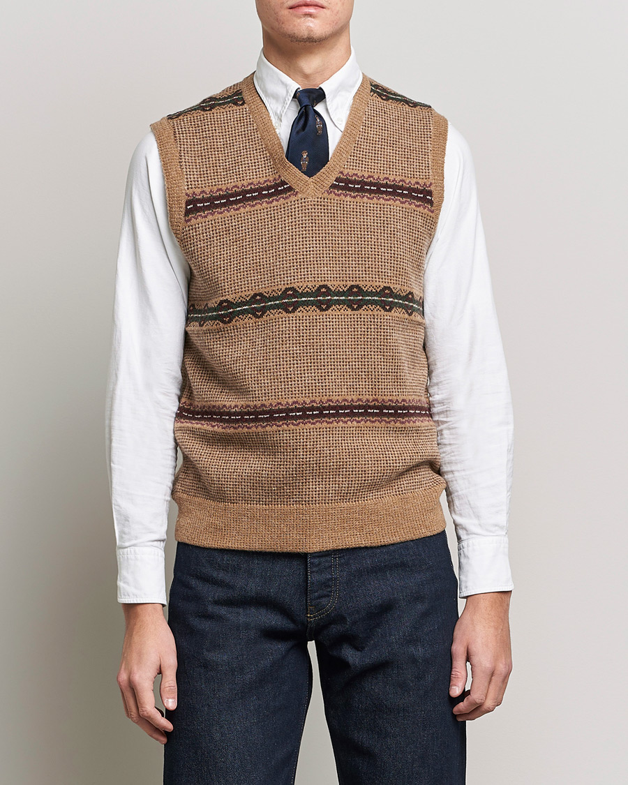 Homme | Pulls Et Tricots | Polo Ralph Lauren | Wool Fairisle Vest Camel