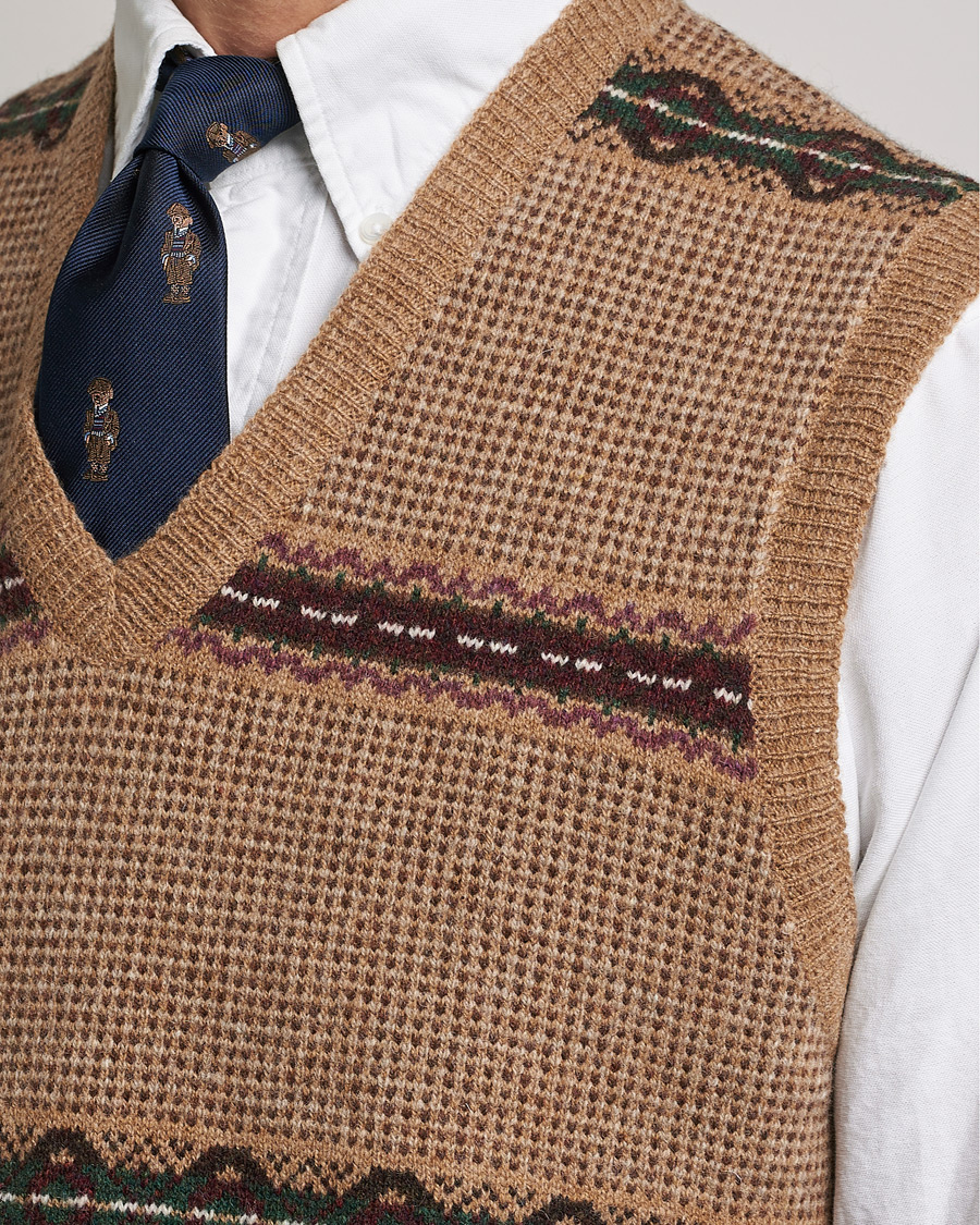 Homme | Pulls Et Tricots | Polo Ralph Lauren | Wool Fairisle Vest Camel
