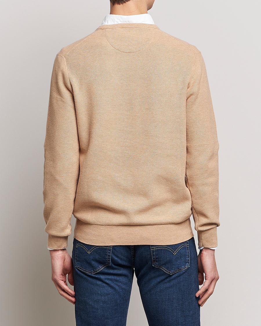 Homme | Pulls Et Tricots | Polo Ralph Lauren | Textured Knitted Crew Neck Camel Melange