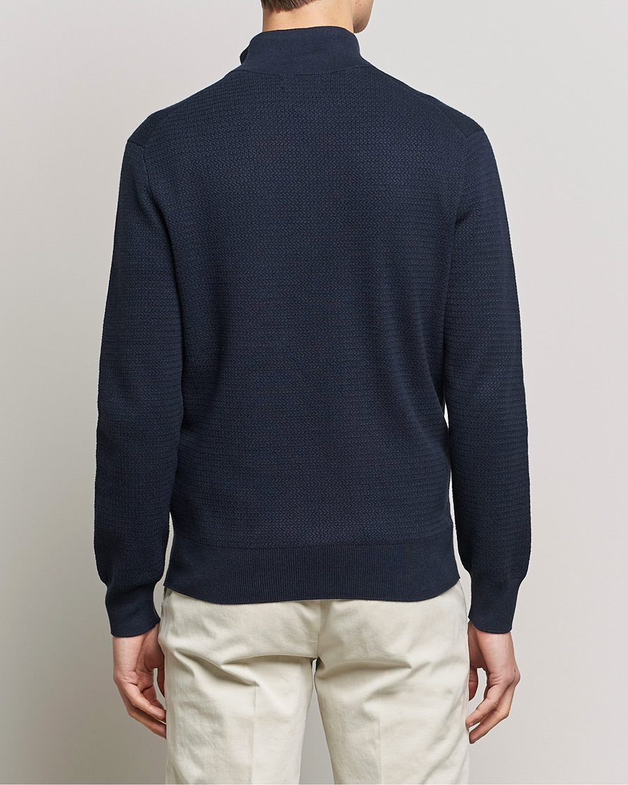 Homme | Pulls Et Tricots | Polo Ralph Lauren | Textured Half Zip Navy Heather