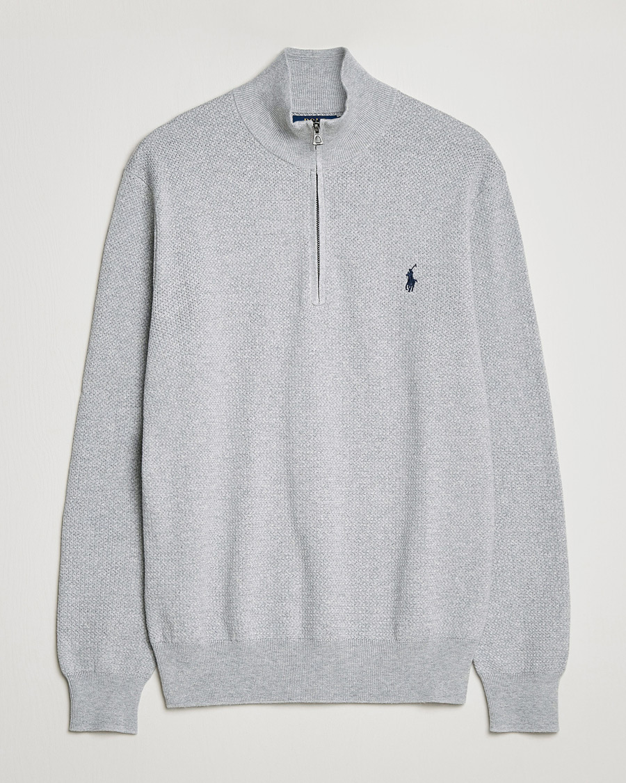 Homme | Pulls Et Tricots | Polo Ralph Lauren | Textured Half Zip Andover Heather
