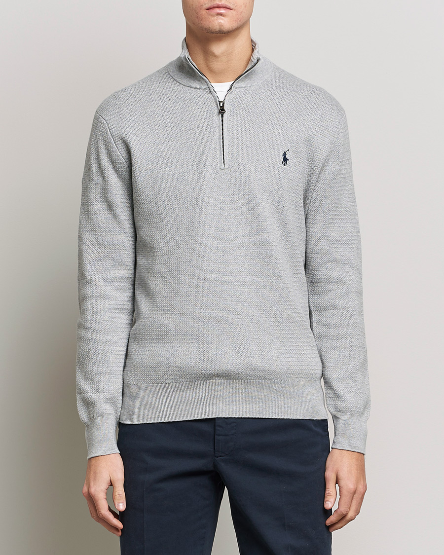 Homme | Pulls Et Tricots | Polo Ralph Lauren | Textured Half Zip Andover Heather