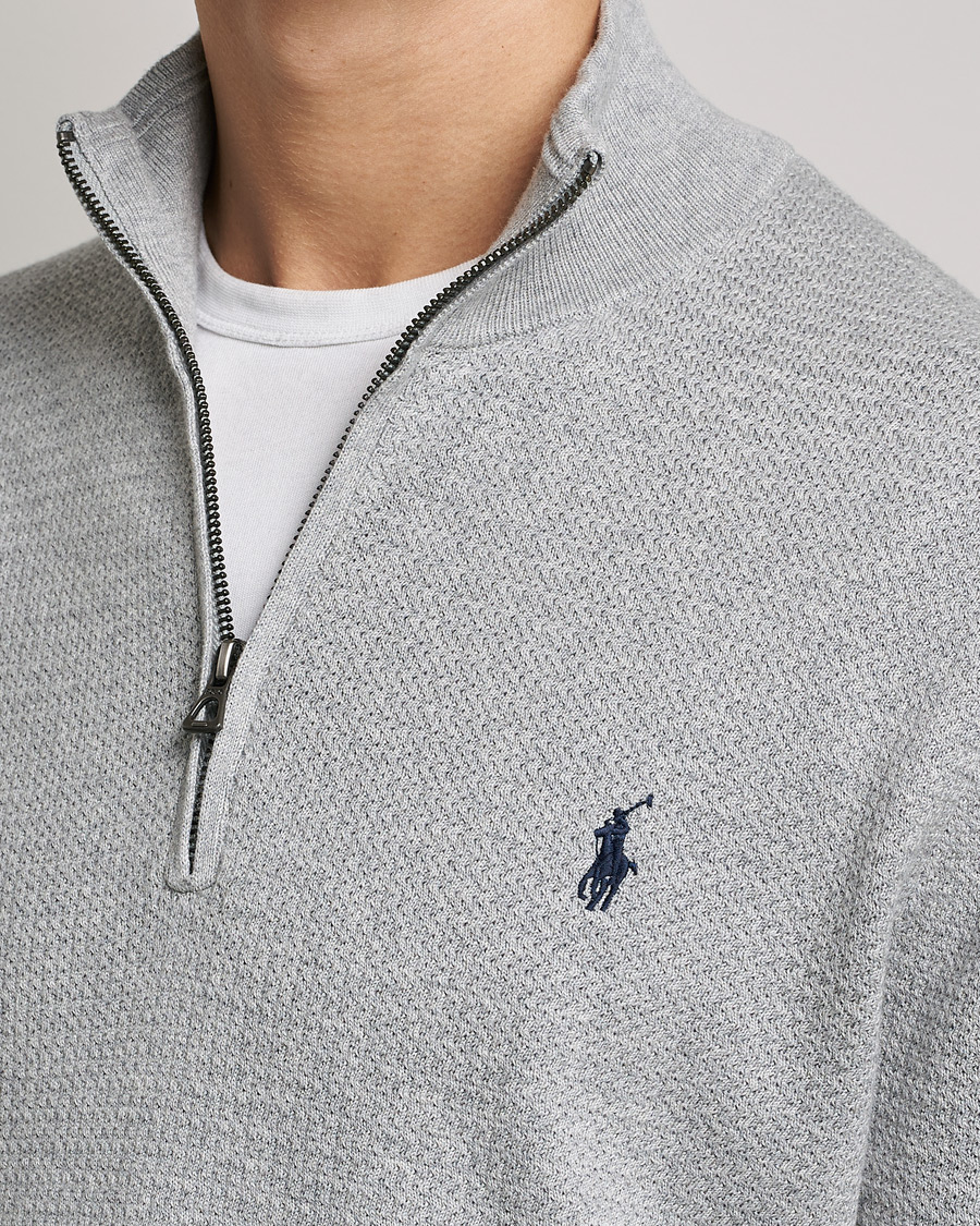 Homme | Pulls Et Tricots | Polo Ralph Lauren | Textured Half Zip Andover Heather