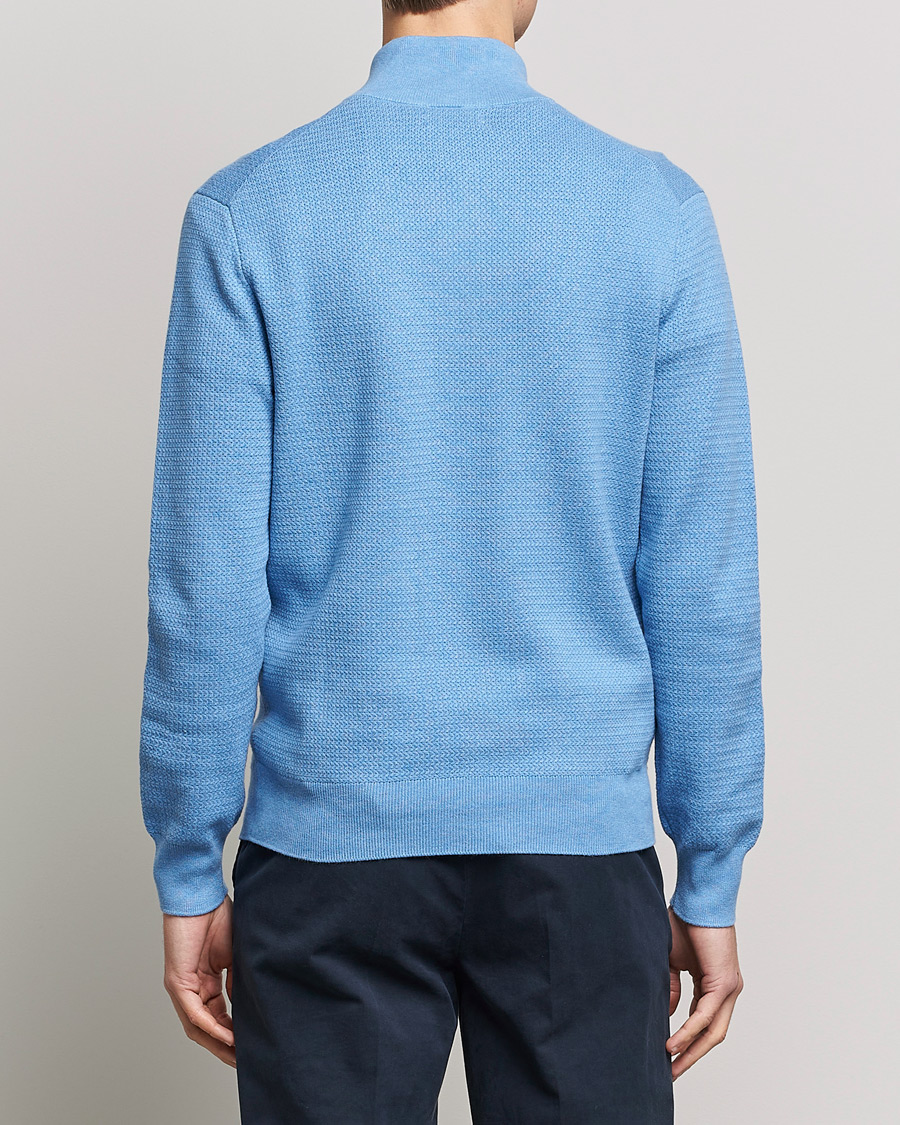 Homme | Pulls Et Tricots | Polo Ralph Lauren | Textured Half Zip Soft Royal Heather