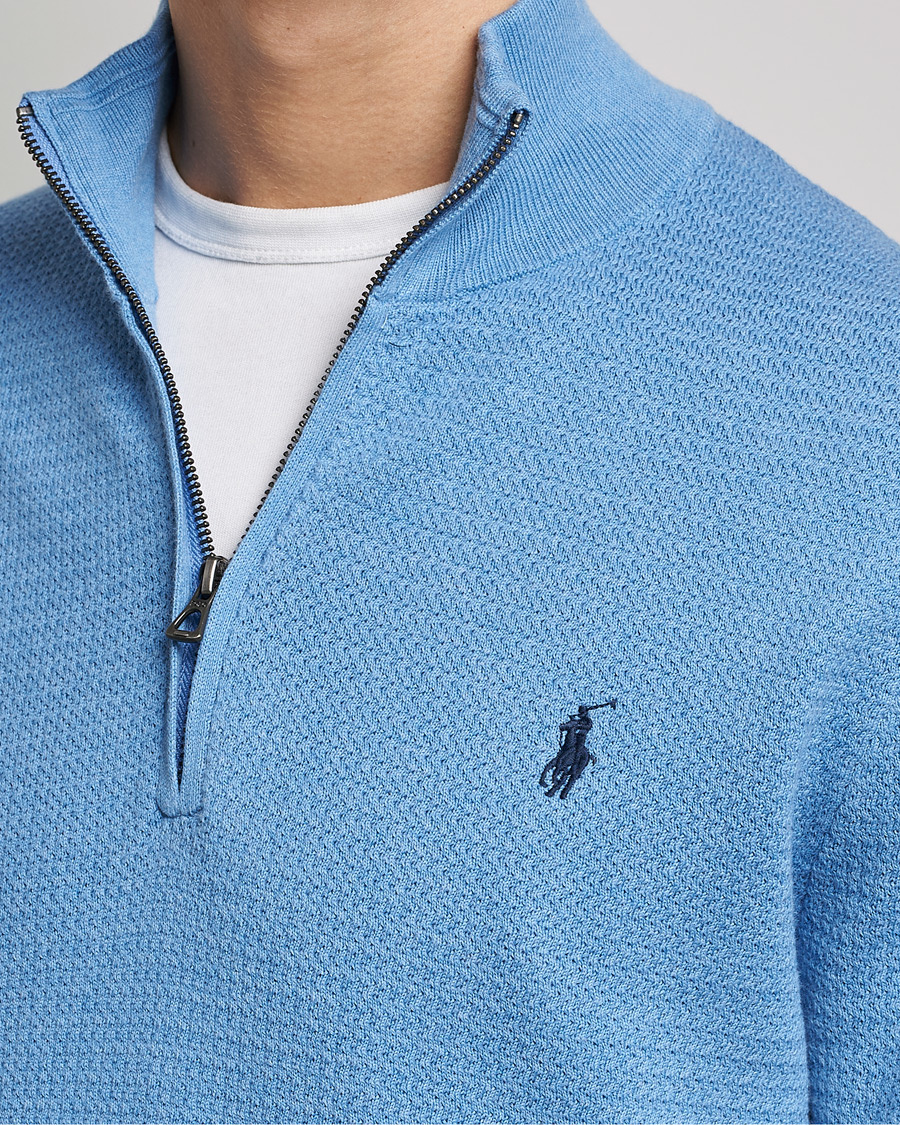 Homme | Pulls Et Tricots | Polo Ralph Lauren | Textured Half Zip Soft Royal Heather