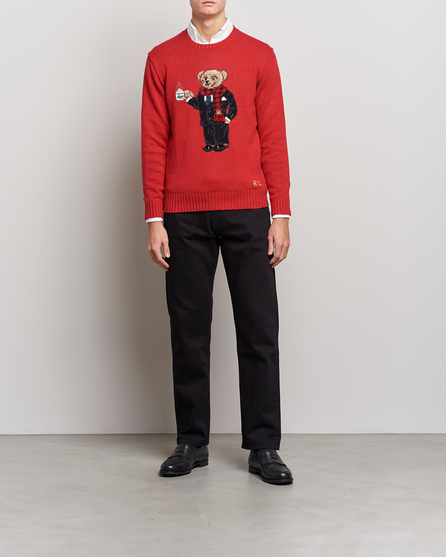 Homme | Pulls Et Tricots | Polo Ralph Lauren | Lunar New Year Bear Knitted Sweater Red