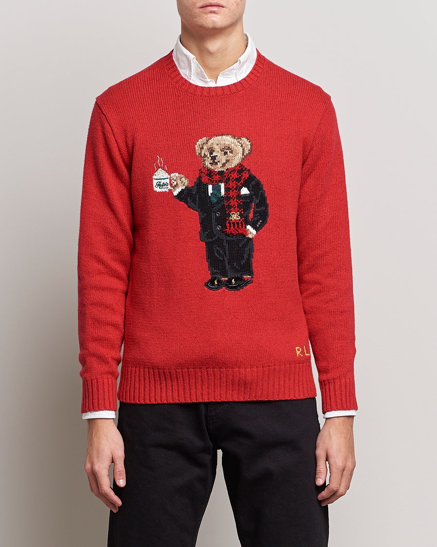 Homme | Pulls Et Tricots | Polo Ralph Lauren | Lunar New Year Bear Knitted Sweater Red