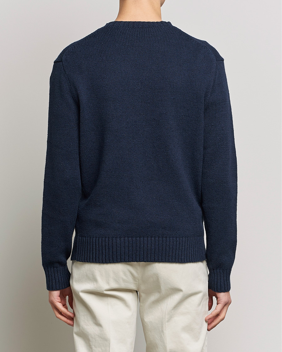 Homme | Pulls Et Tricots | Polo Ralph Lauren | Flag Bear Knitted Sweater Navy