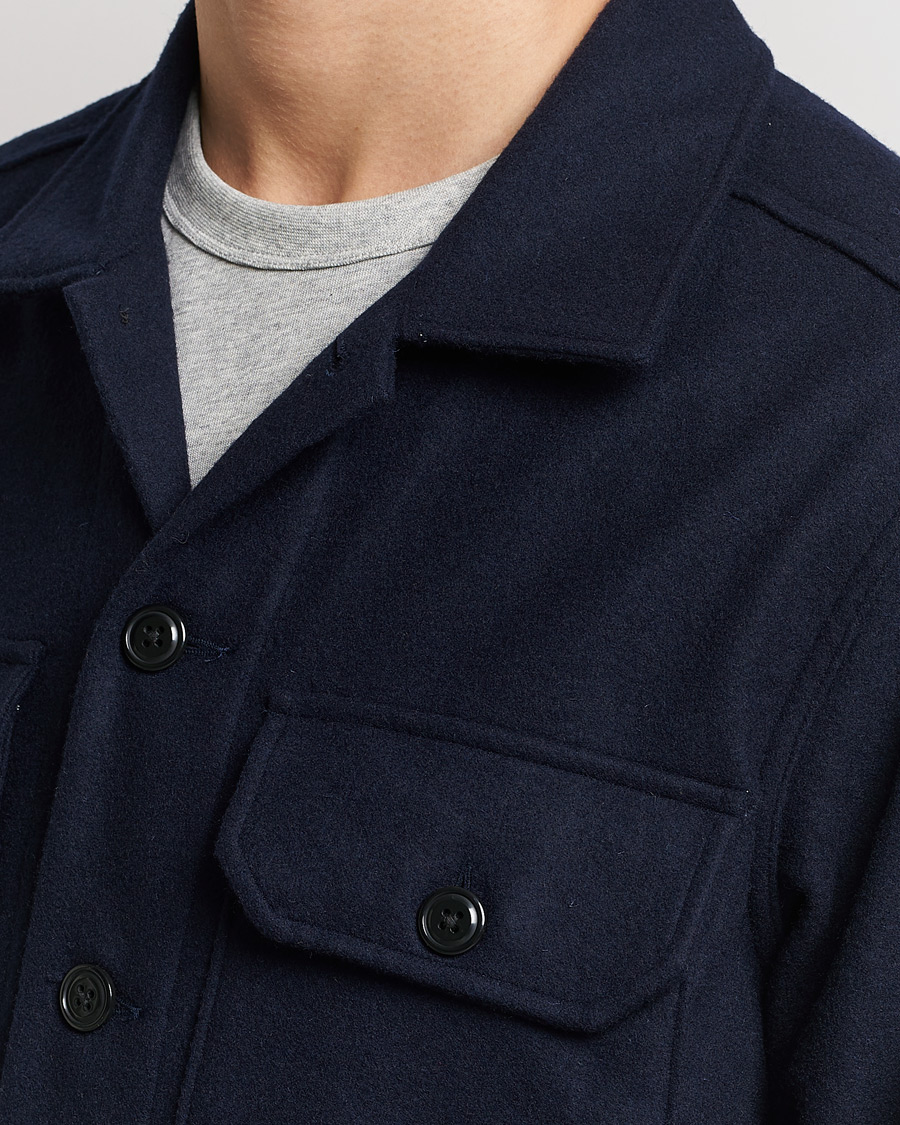 Homme | Chemises | Polo Ralph Lauren | Wool/Nylon Pocket Overshirt Collection Navy