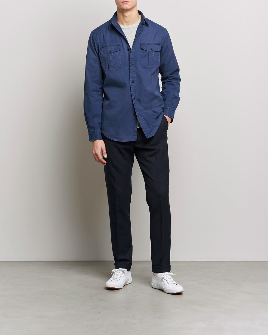 Homme | Chemises | Polo Ralph Lauren | Classic Fit Twill Shirt Newport Navy