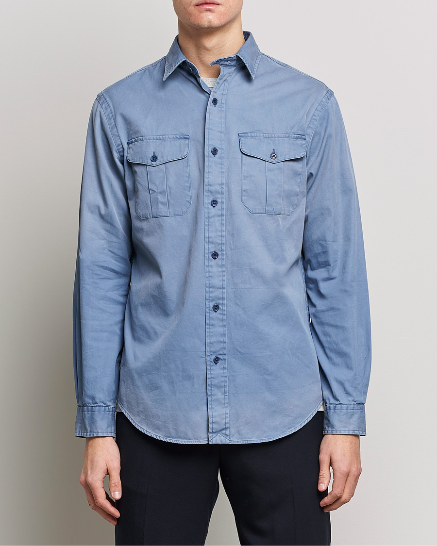 Homme | Chemises | Polo Ralph Lauren | Classic Fit Twill Shirt Carson Blue