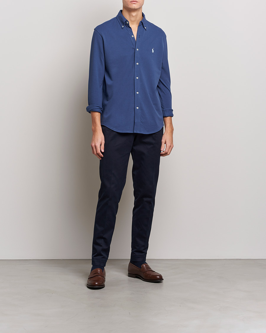 Homme | Chemises | Polo Ralph Lauren | Featherweight Mesh Shirt Light Navy