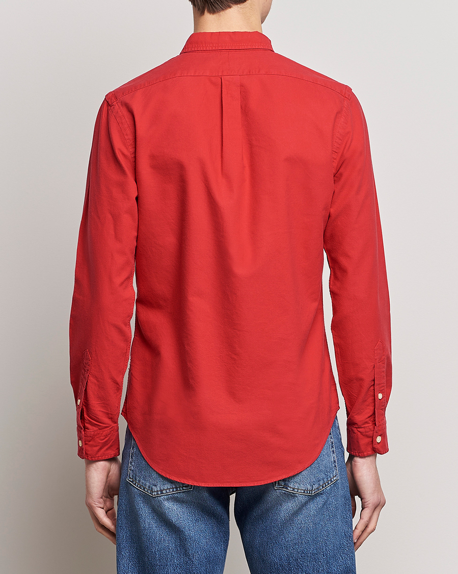 Homme | Chemises | Polo Ralph Lauren | Slim Fit Garment Dyed Oxford Shirt Red