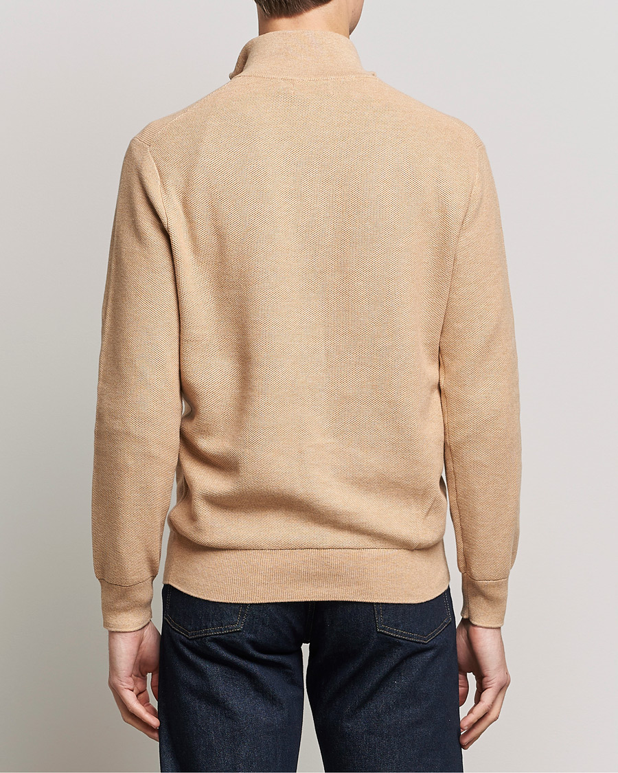 Homme | Pulls Et Tricots | Polo Ralph Lauren | Cotton Half Zip Camel Melange