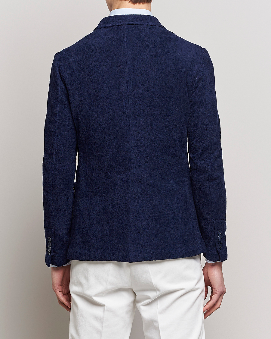 Homme | Blazers | Ralph Lauren Purple Label | Knitted Terry Cloth Blazer Navy