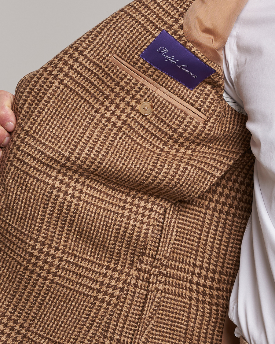 Homme | Blazers | Ralph Lauren Purple Label | Glenplaid Sportcoat Beige/Brown
