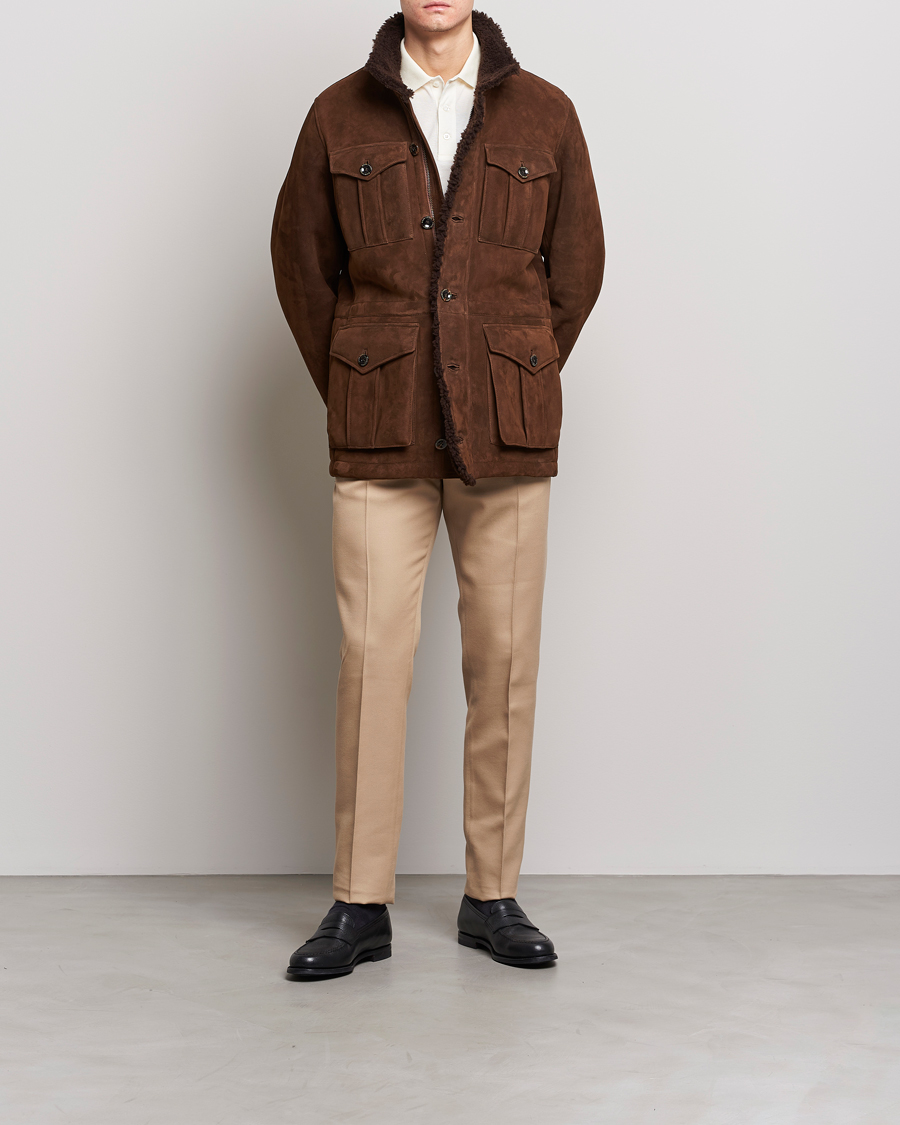 Homme | Pantalons | Ralph Lauren Purple Label | Cavalry Twill Trousers Tan