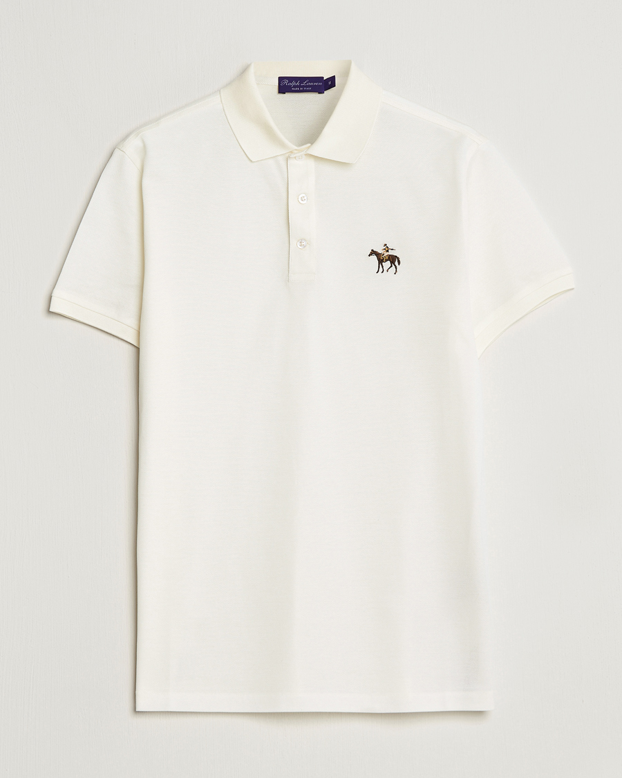 Homme | Polos | Ralph Lauren Purple Label | Mercerized Cotton Polo Classic Cream