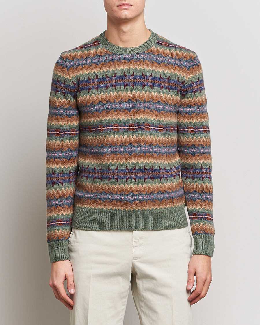 Homme | Pulls Et Tricots | Ralph Lauren Purple Label | Fairisle Jacquard Sweater Tan Multi
