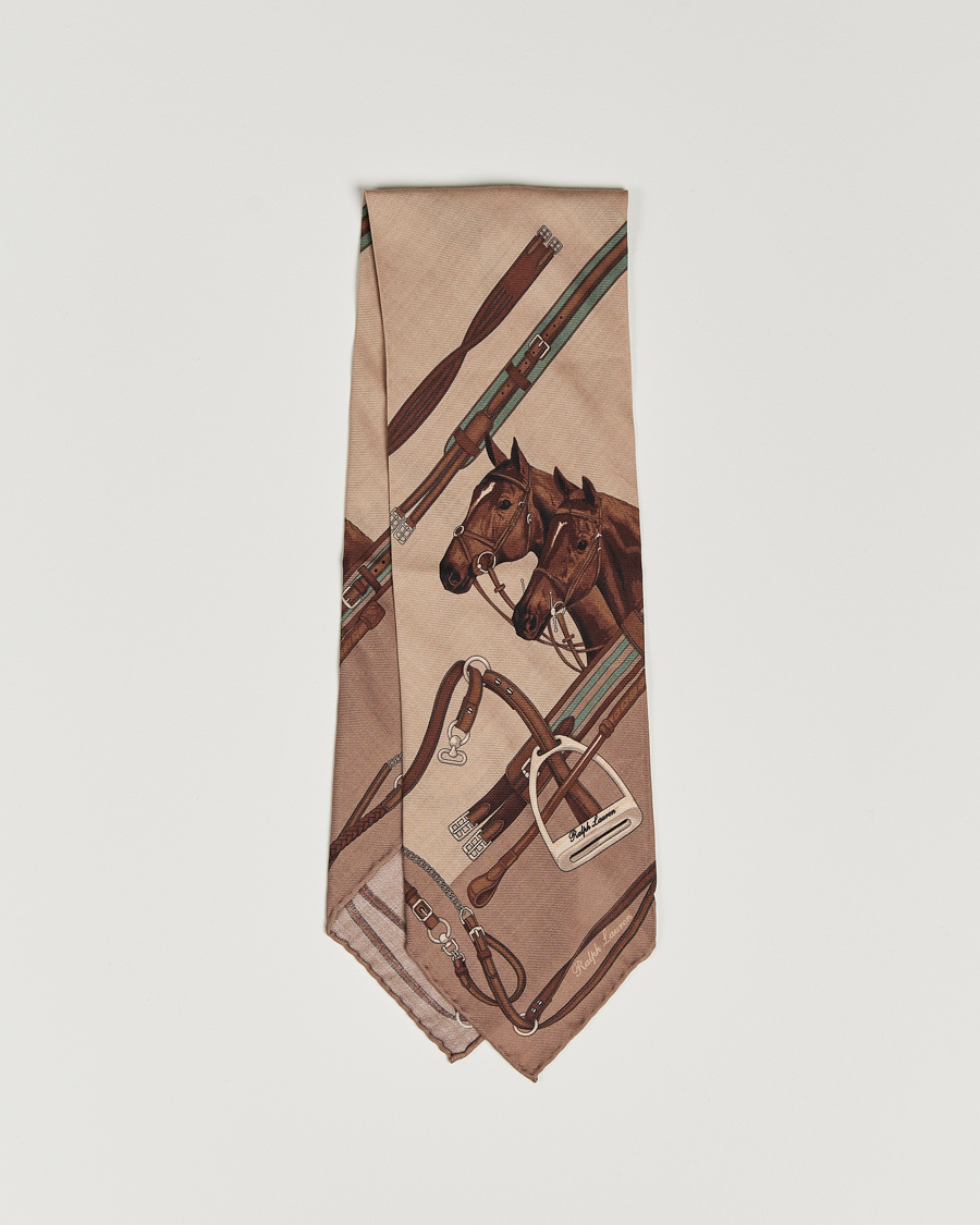 Homme | Ralph Lauren Purple Label Equestrian Cashmere Neckerchief Beige | Ralph Lauren Purple Label | Equestrian Cashmere Neckerchief Beige