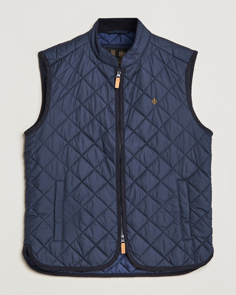 Homme | Gilets | Morris | Teddy Quilted Vest Old Blue