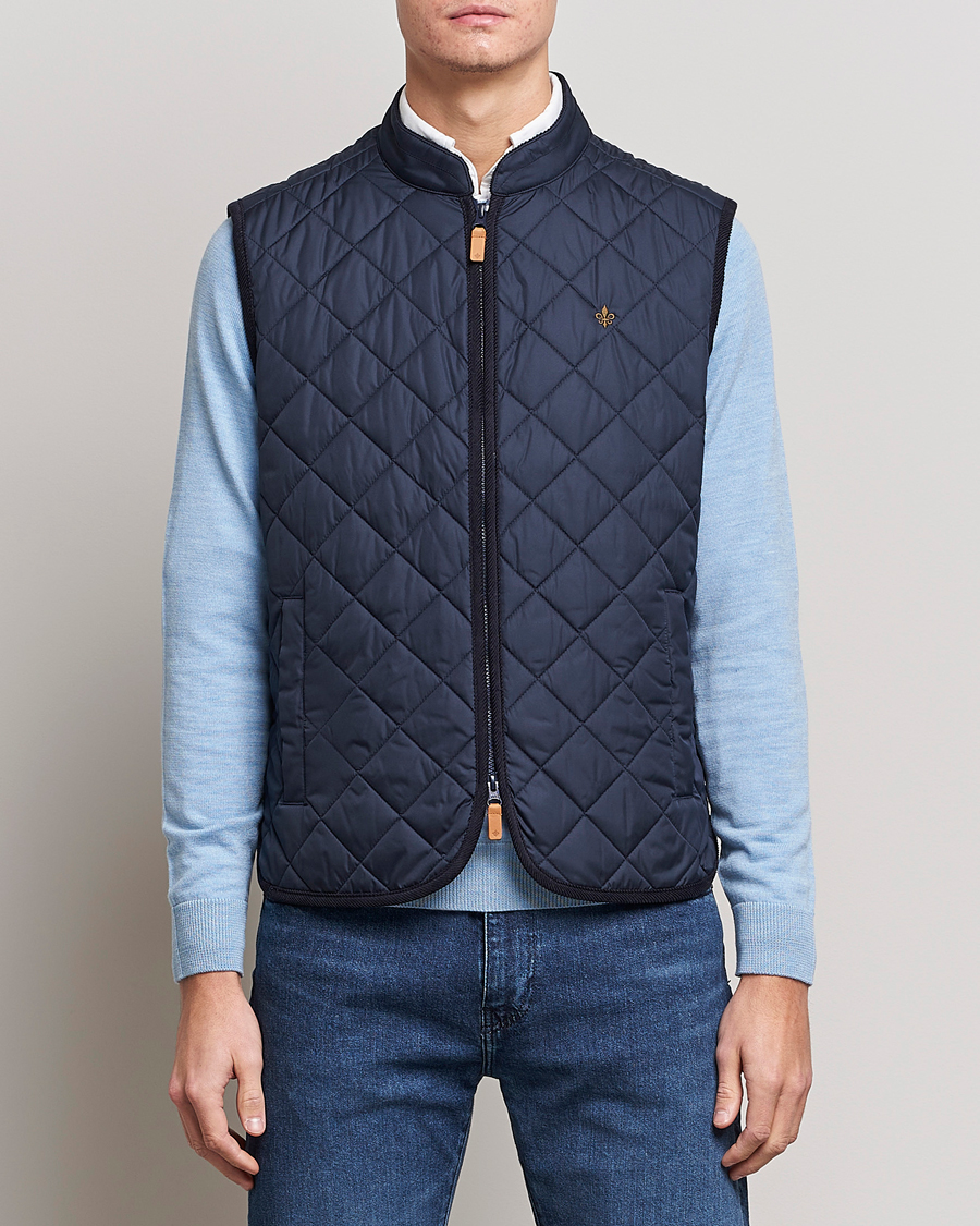 Homme | Gilets | Morris | Teddy Quilted Vest Old Blue