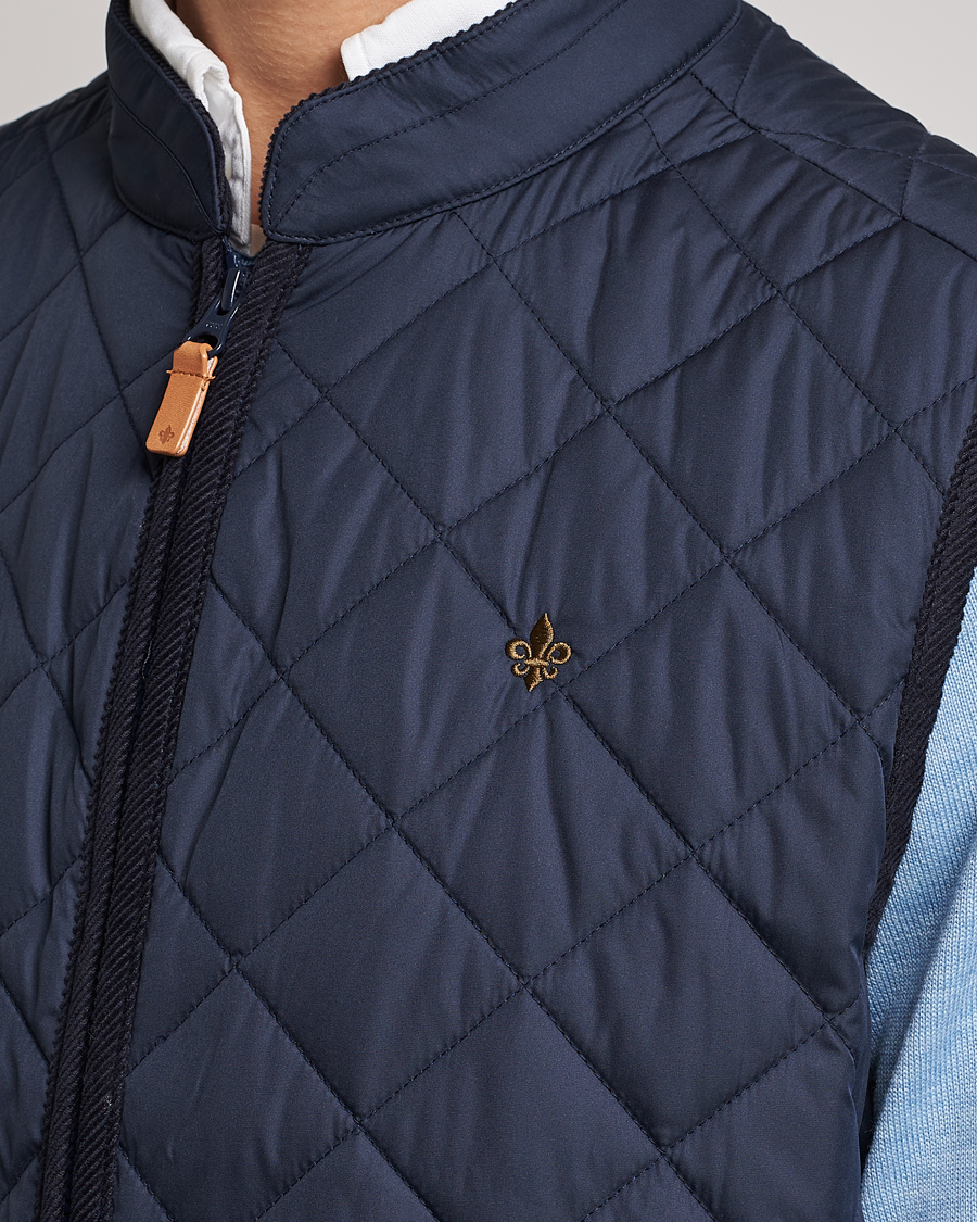 Homme | Gilets | Morris | Teddy Quilted Vest Old Blue